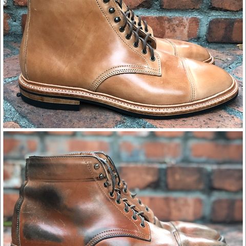 View photo of Oak Street Bootmakers Lakeshore Boot in Maryam Natural Horsebutt