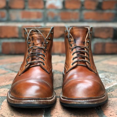 View photo of Oak Street Bootmakers Lakeshore Boot in Maryam Natural Horsebutt