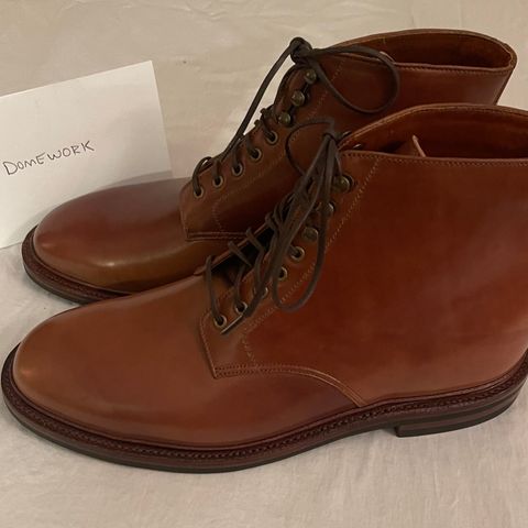 Grant Stone Edward Boot in Horween Honey Glazed Shell Cordovan