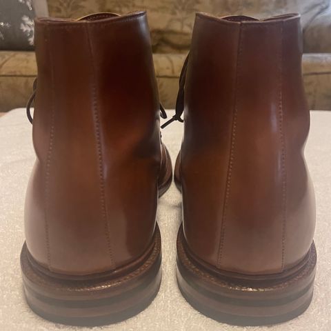 Grant Stone Edward Boot in Horween Honey Glazed Shell Cordovan