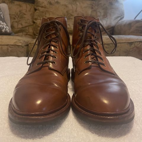 Grant Stone Edward Boot in Horween Honey Glazed Shell Cordovan