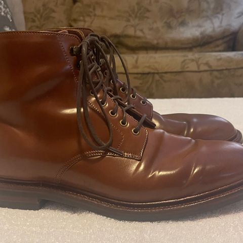 Grant Stone Edward Boot in Horween Honey Glazed Shell Cordovan
