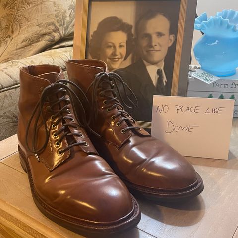 Grant Stone Edward Boot in Horween Honey Glazed Shell Cordovan