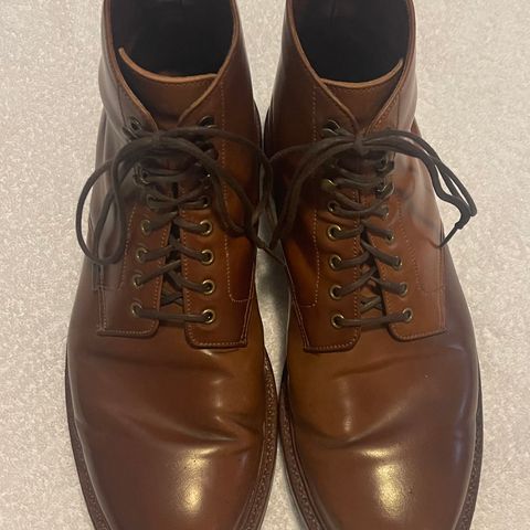 Grant Stone Edward Boot in Horween Honey Glazed Shell Cordovan