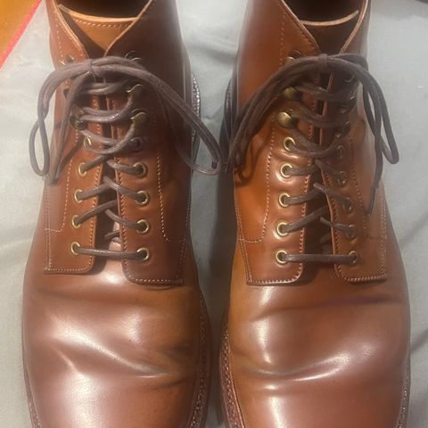 Grant Stone Edward Boot in Horween Honey Glazed Shell Cordovan