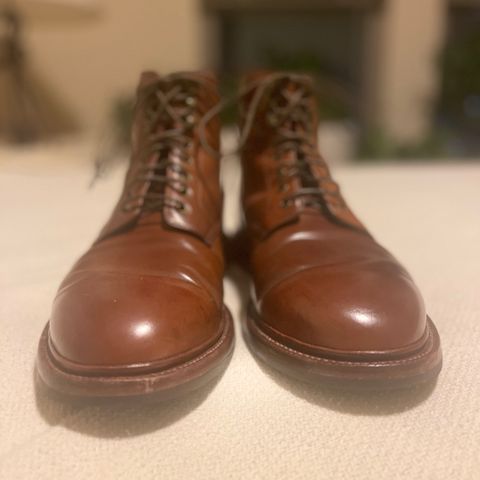 Grant Stone Edward Boot in Horween Honey Glazed Shell Cordovan