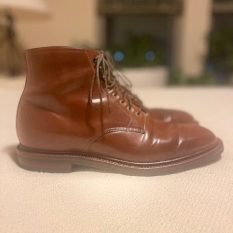 Grant Stone Edward Boot in Horween Honey Glazed Shell Cordovan