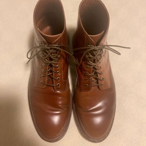 Grant Stone Edward Boot in Horween Honey Glazed Shell Cordovan