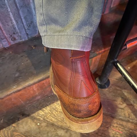 JK Boots O.T. in Seidel Redwood Oil Tan Roughout
