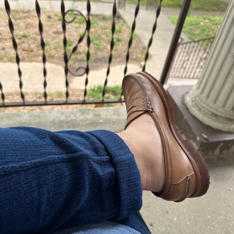 Search result thumbnail of Rancourt & Co. Beefroll Penny Loafers in Horween Natural Chromexcel