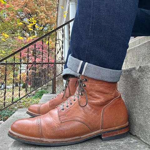 Viberg Service Boot BCT in Horween Natural Dublin