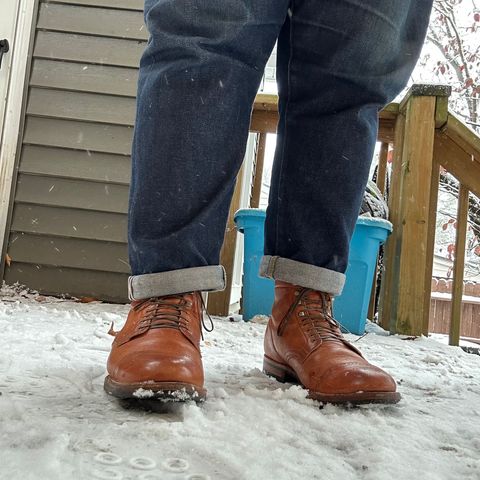 Viberg Service Boot BCT in Horween Natural Dublin