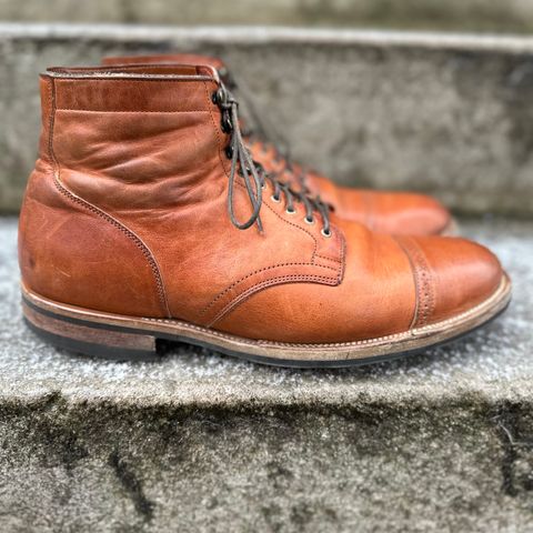 View photo of Viberg Service Boot BCT in Horween Natural Dublin