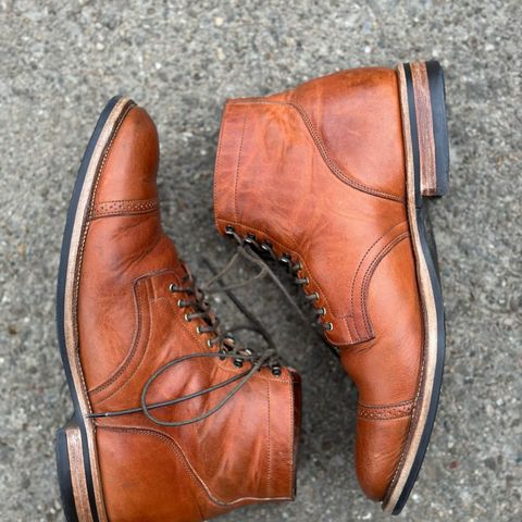 View photo of Viberg Service Boot BCT in Horween Natural Dublin