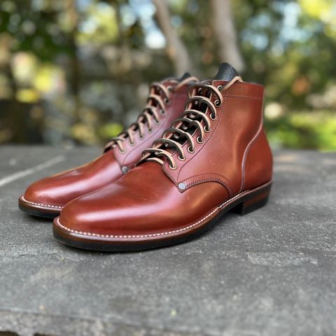 NF Bootmaker Milton Boot in Horween Tan Workshoe Butt