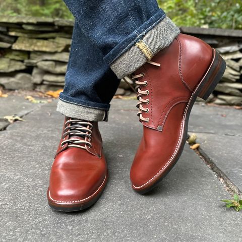 NF Bootmaker Milton Boot in Horween Tan Workshoe Butt