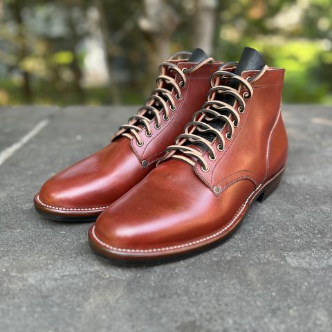 NF Bootmaker Milton Boot in Horween Tan Workshoe Butt