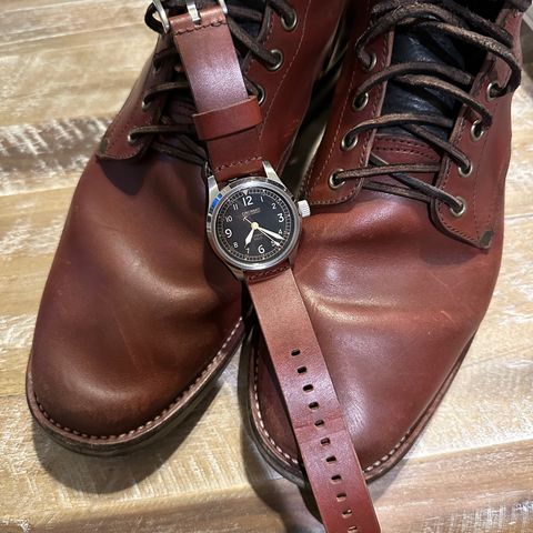 NF Bootmaker Milton Boot in Horween Tan Workshoe Butt