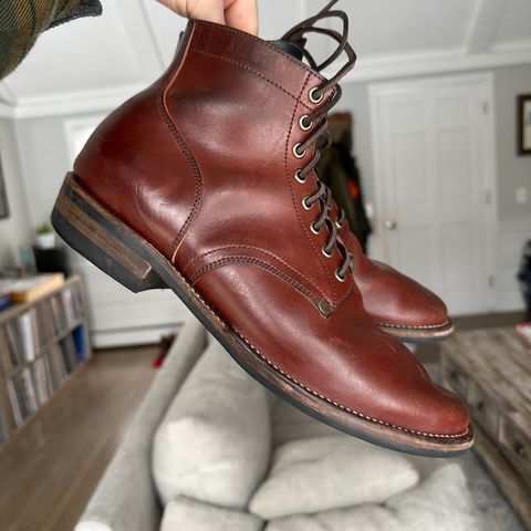 View photo of NF Bootmaker Milton Boot in Horween Tan Workshoe Butt