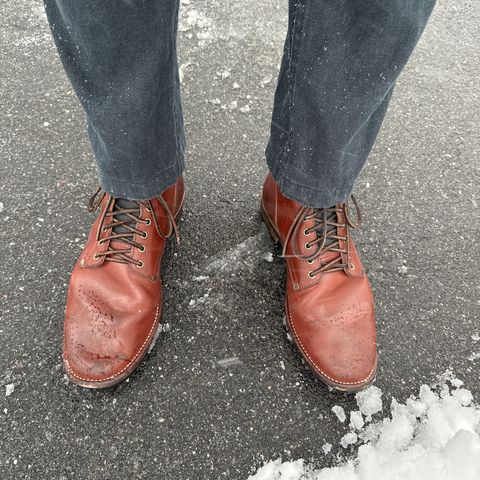 View photo of NF Bootmaker Milton Boot in Horween Tan Workshoe Butt