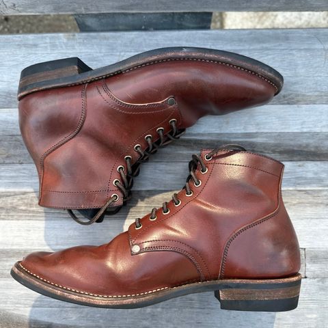 View photo of NF Bootmaker Milton Boot in Horween Tan Workshoe Butt