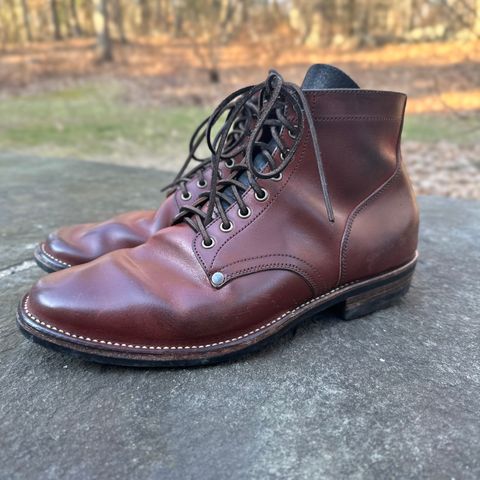 View photo of NF Bootmaker Milton Boot in Horween Tan Workshoe Butt