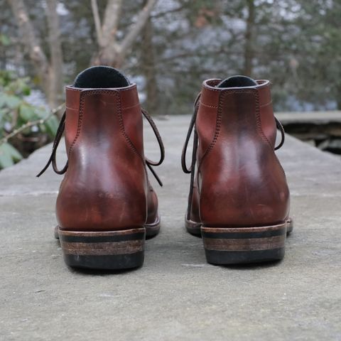 View photo of NF Bootmaker Milton Boot in Horween Tan Workshoe Butt