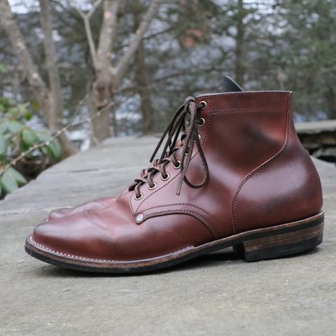 View photo of NF Bootmaker Milton Boot in Horween Tan Workshoe Butt