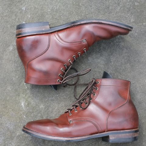 View photo of NF Bootmaker Milton Boot in Horween Tan Workshoe Butt