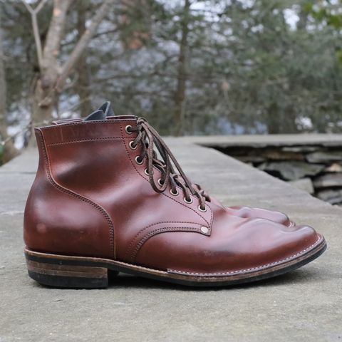 View photo of NF Bootmaker Milton Boot in Horween Tan Workshoe Butt