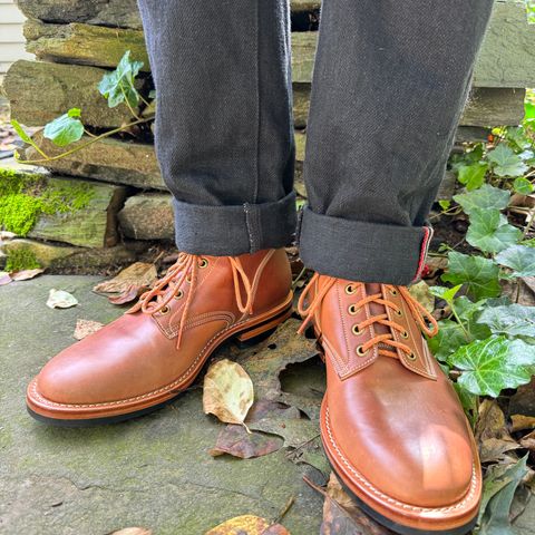 View photo of Onderhoud SVC01 Boondocker in Horween Unglazed Natural Shell Cordovan