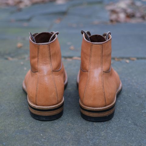 View photo of Iron Boots x Østmo Type 1 in Maryam Natural Horsehide