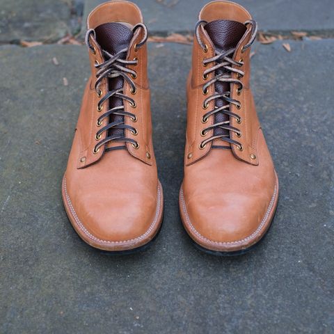 View photo of Iron Boots x Østmo Type 1 in Maryam Natural Horsehide