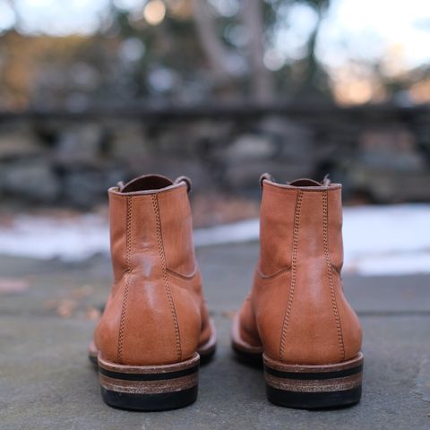 View photo of Iron Boots x Østmo Type 1 in Maryam Natural Horsehide