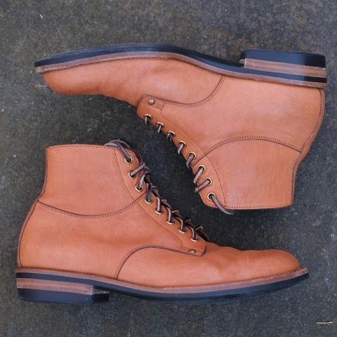 View photo of Iron Boots x Østmo Type 1 in Maryam Natural Horsehide