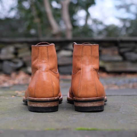 View photo of Iron Boots x Østmo Type 1 in Maryam Natural Horsehide