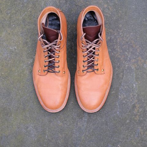 View photo of Iron Boots x Østmo Type 1 in Maryam Natural Horsehide