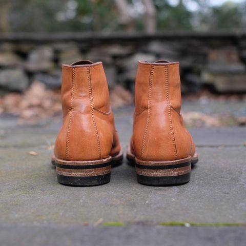 View photo of Iron Boots x Østmo Type 1 in Maryam Natural Horsehide