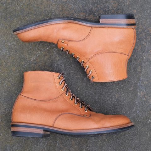 View photo of Iron Boots x Østmo Type 1 in Maryam Natural Horsehide