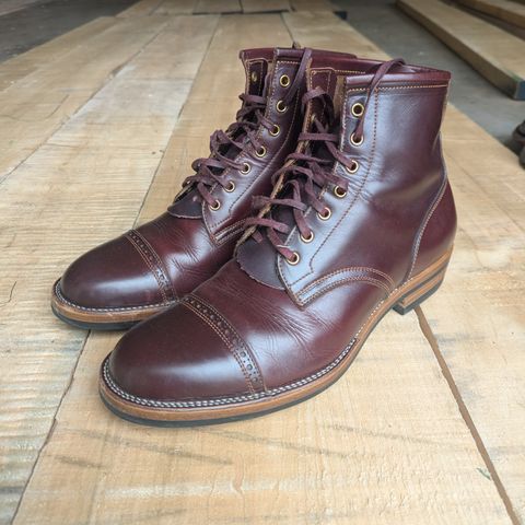 Iron Boots The Chosen One in Seidel Burgundy Double Shot