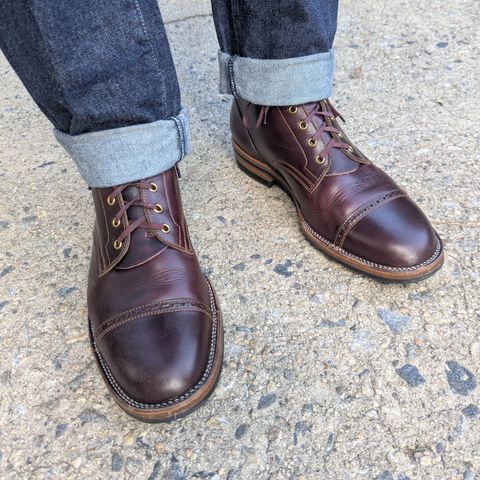Iron Boots The Chosen One in Seidel Burgundy Double Shot