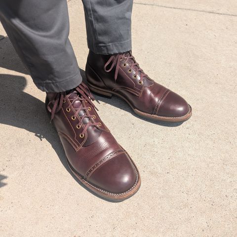 Iron Boots The Chosen One in Seidel Burgundy Double Shot