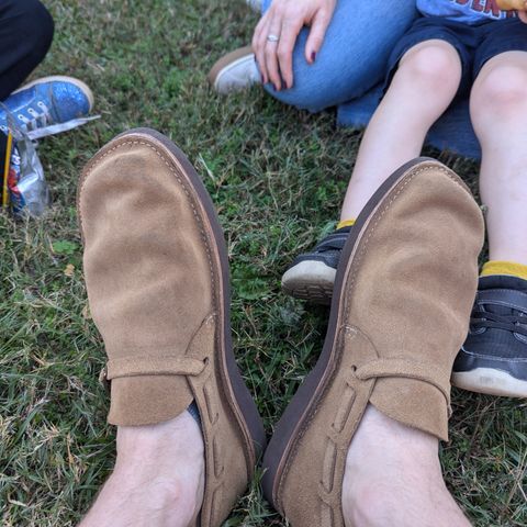 Oak Street Bootmakers Country Loafer in Horween Natural Chromexcel Roughout
