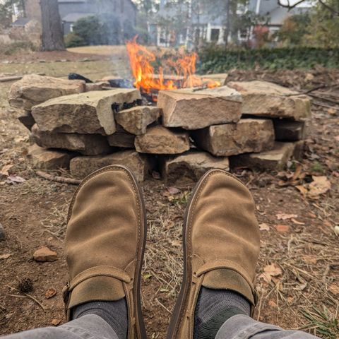 Oak Street Bootmakers Country Loafer in Horween Natural Chromexcel Roughout