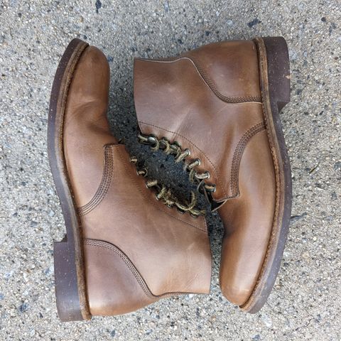 Oak Street Bootmakers Field Boot in Horween Natural Chromexcel