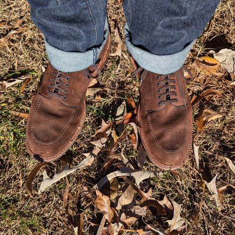Alden Indy Boot in Horween Tobacco Chamois Roughout