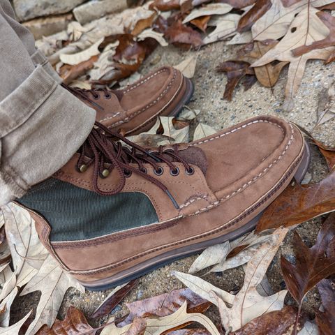 Russell Moccasin Joe's PH in Horween Rust Chamois