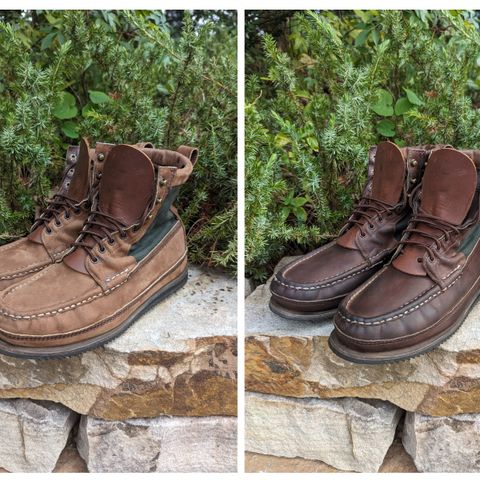 Russell Moccasin Joe's PH in Horween Rust Chamois