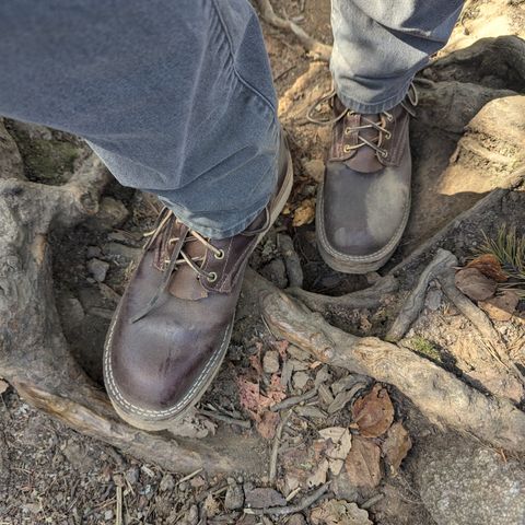 Nicks Lace Up Heritage in Horween Tan Waxed Flesh
