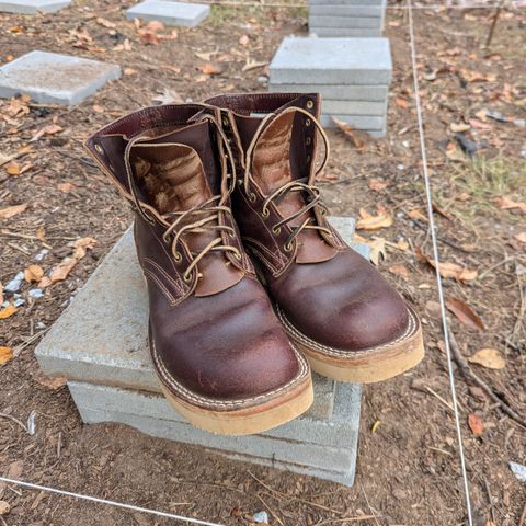 Nicks Lace Up Heritage in Horween Tan Waxed Flesh